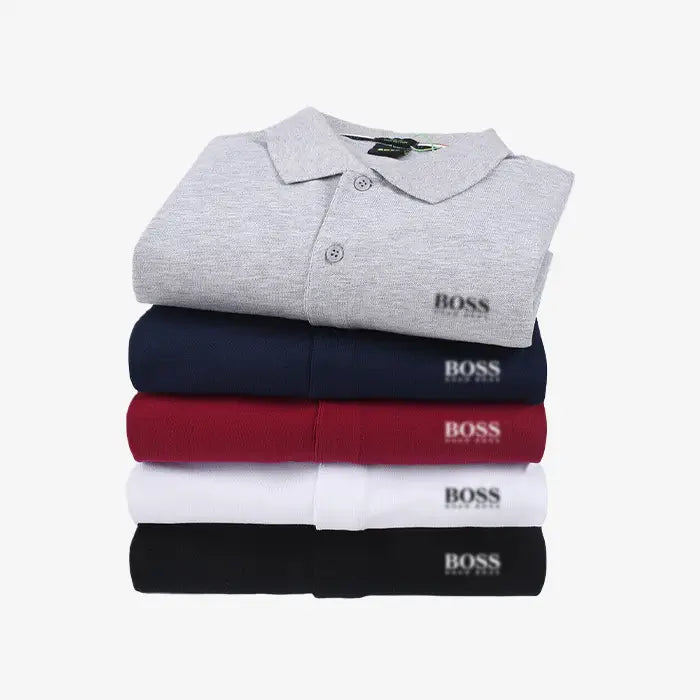 [BUY 3, GET 5] Kit 5 Polo Boss Essential